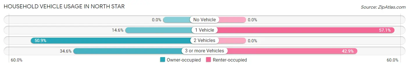 Household Vehicle Usage in North Star