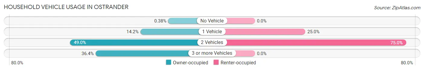 Household Vehicle Usage in Ostrander