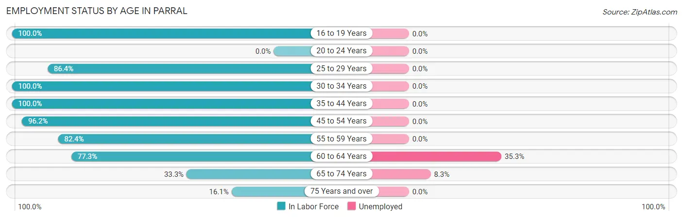 Employment Status by Age in Parral