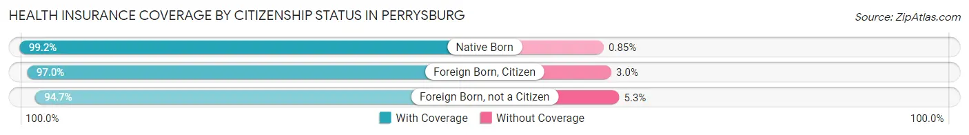Health Insurance Coverage by Citizenship Status in Perrysburg