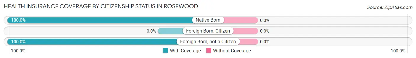 Health Insurance Coverage by Citizenship Status in Rosewood