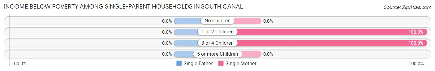 Income Below Poverty Among Single-Parent Households in South Canal