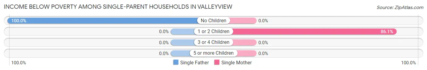 Income Below Poverty Among Single-Parent Households in Valleyview