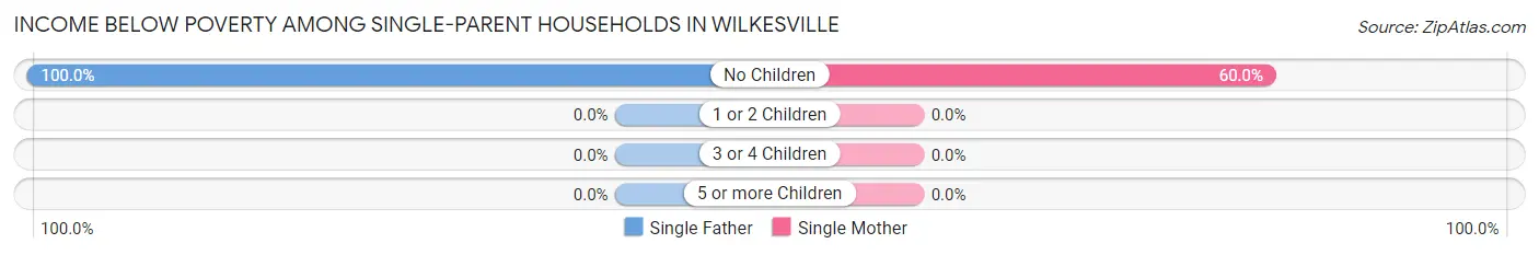 Income Below Poverty Among Single-Parent Households in Wilkesville