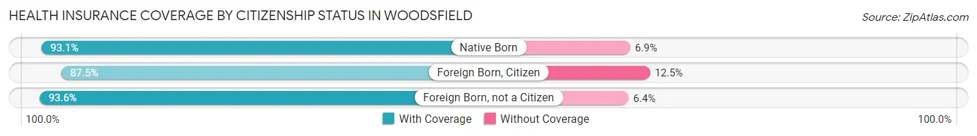 Health Insurance Coverage by Citizenship Status in Woodsfield