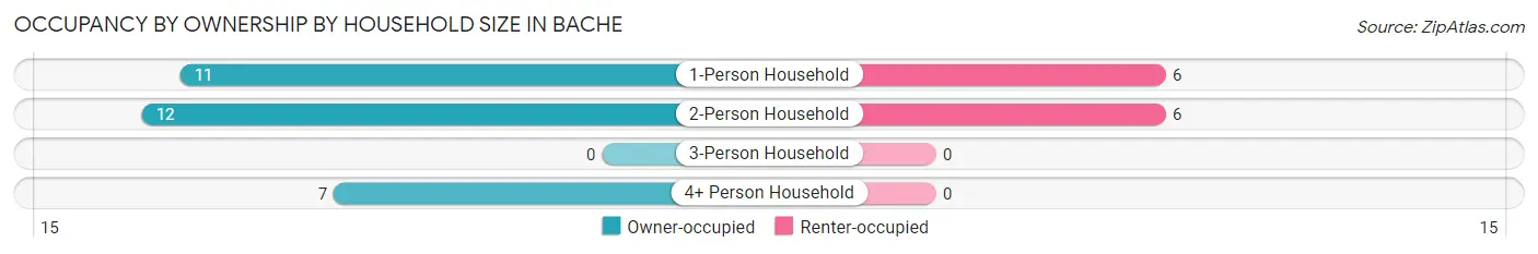 Occupancy by Ownership by Household Size in Bache