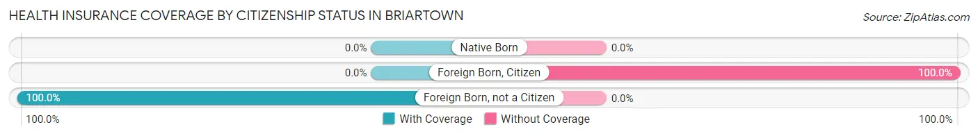 Health Insurance Coverage by Citizenship Status in Briartown