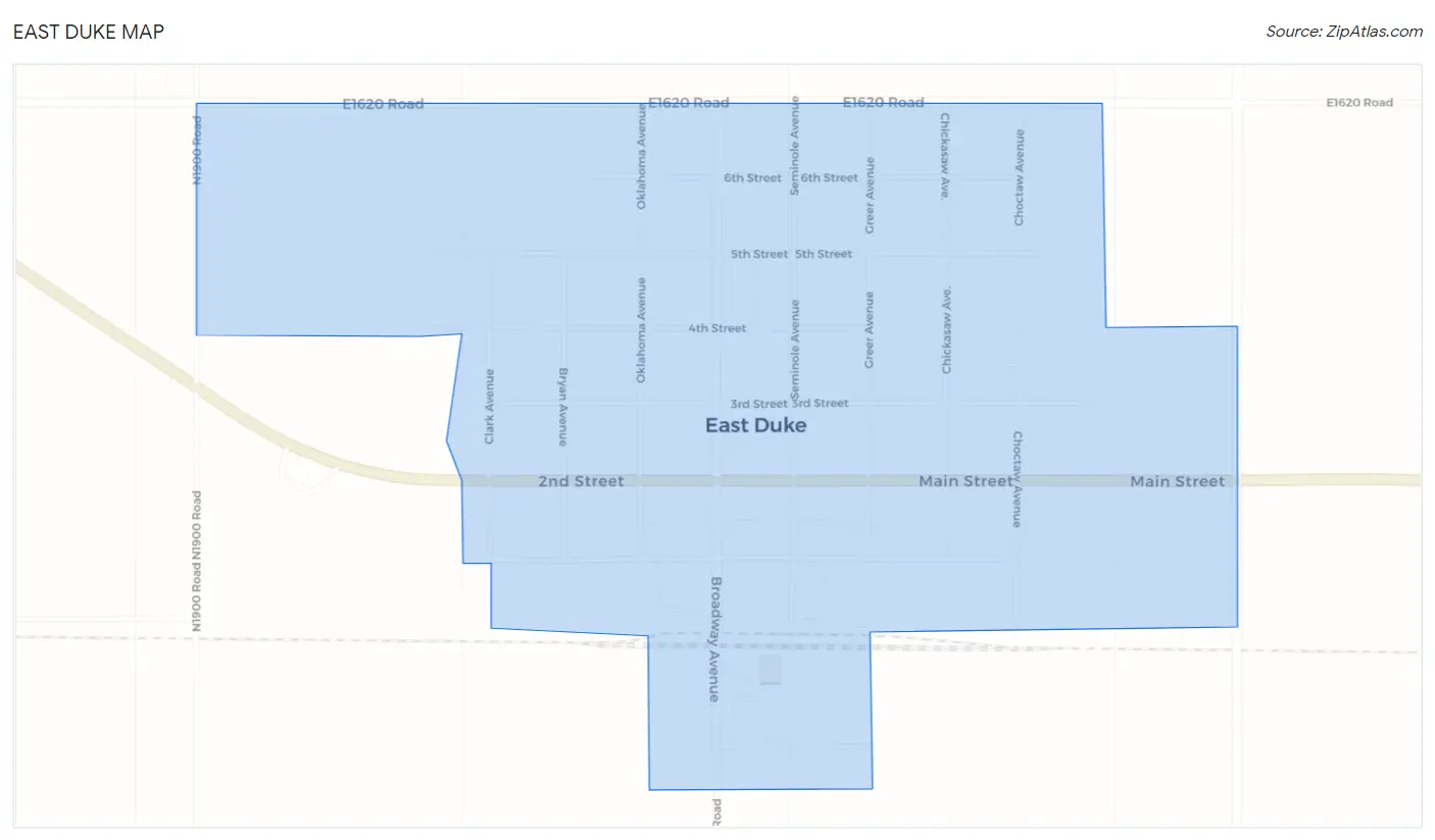 East Duke Map