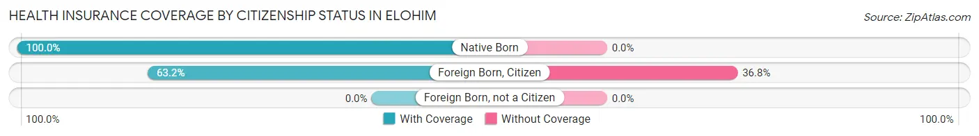 Health Insurance Coverage by Citizenship Status in Elohim