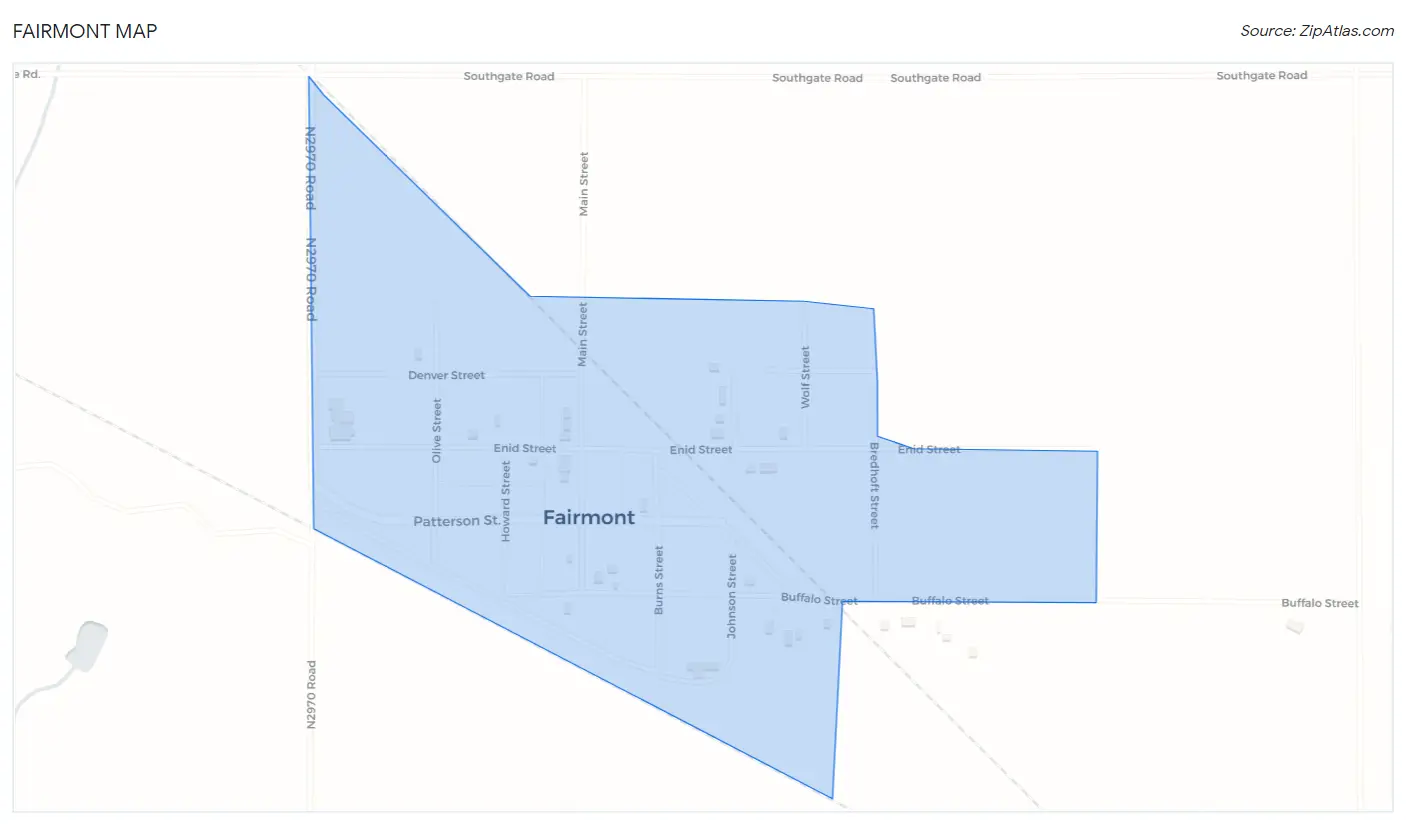 Fairmont Map