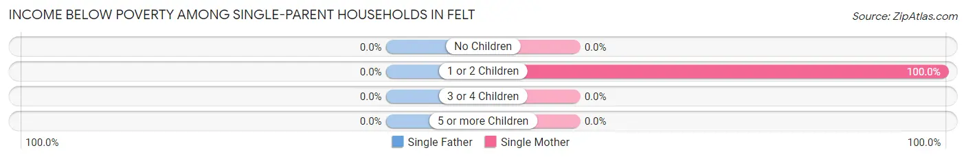 Income Below Poverty Among Single-Parent Households in Felt