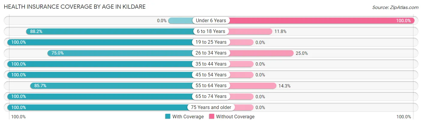 Health Insurance Coverage by Age in Kildare