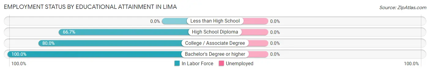 Employment Status by Educational Attainment in Lima