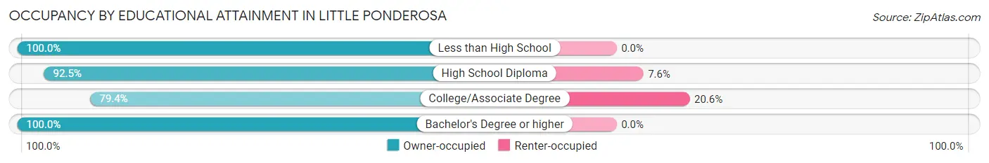 Occupancy by Educational Attainment in Little Ponderosa