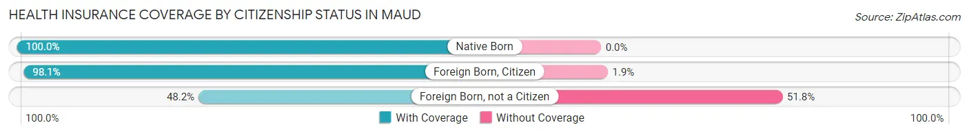 Health Insurance Coverage by Citizenship Status in Maud
