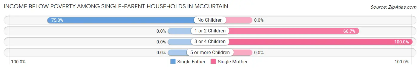 Income Below Poverty Among Single-Parent Households in Mccurtain