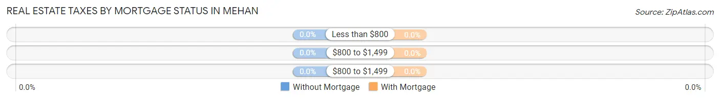 Real Estate Taxes by Mortgage Status in Mehan