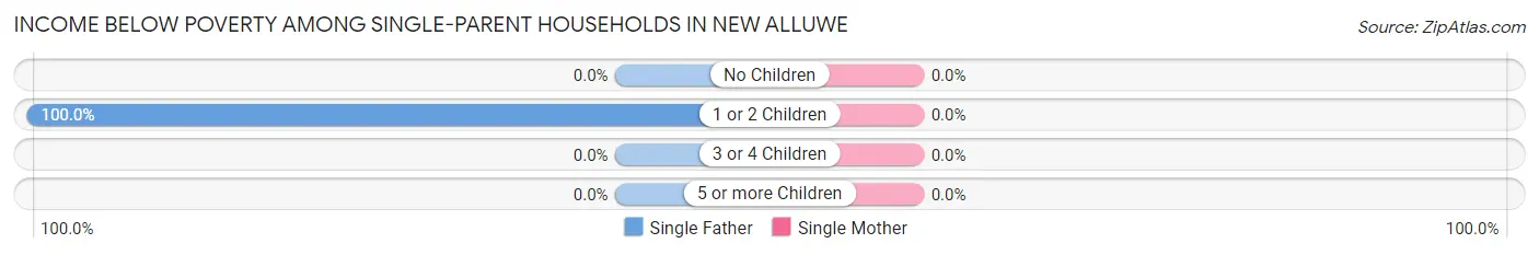 Income Below Poverty Among Single-Parent Households in New Alluwe