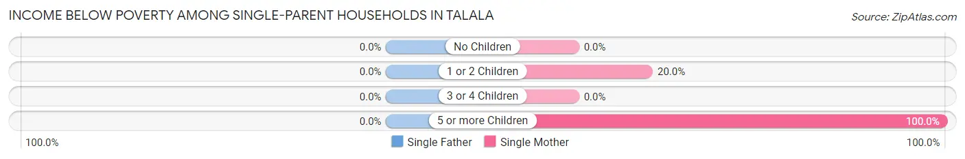Income Below Poverty Among Single-Parent Households in Talala