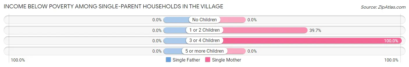 Income Below Poverty Among Single-Parent Households in The Village