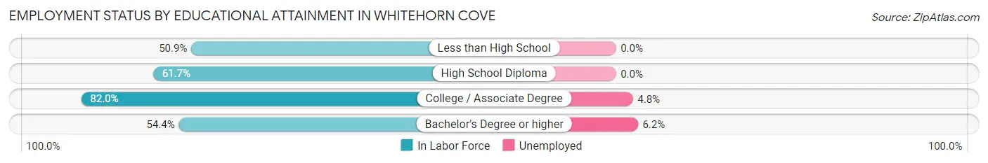 Employment Status by Educational Attainment in Whitehorn Cove