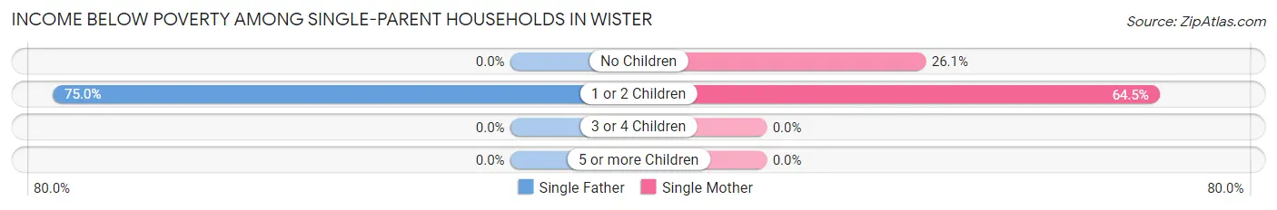Income Below Poverty Among Single-Parent Households in Wister