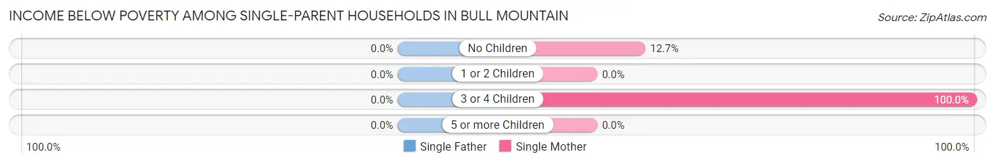 Income Below Poverty Among Single-Parent Households in Bull Mountain
