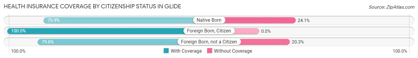 Health Insurance Coverage by Citizenship Status in Glide