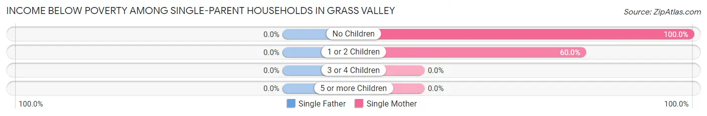 Income Below Poverty Among Single-Parent Households in Grass Valley