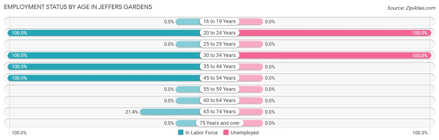 Employment Status by Age in Jeffers Gardens
