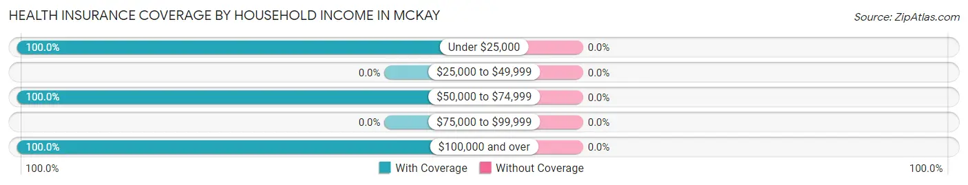 Health Insurance Coverage by Household Income in McKay