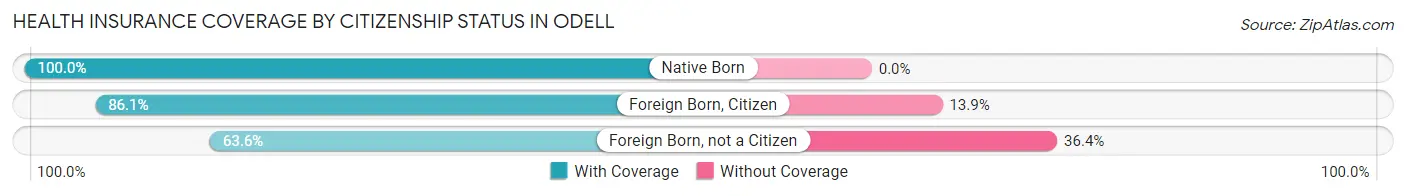 Health Insurance Coverage by Citizenship Status in Odell