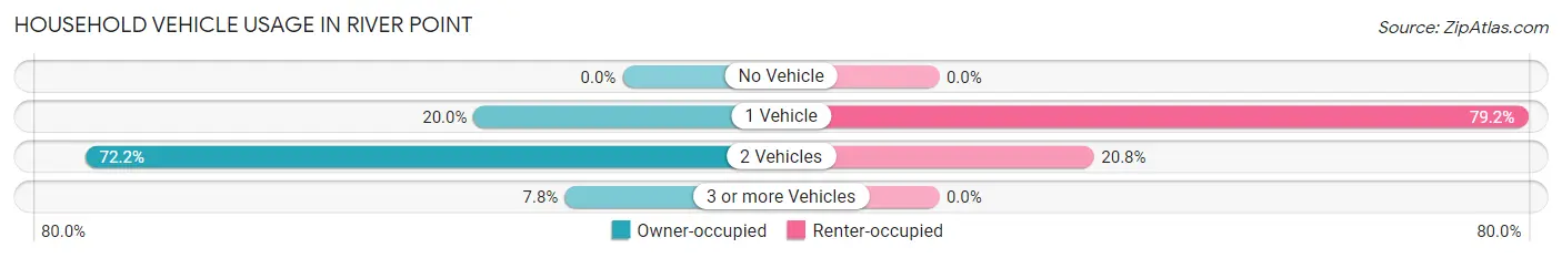 Household Vehicle Usage in River Point