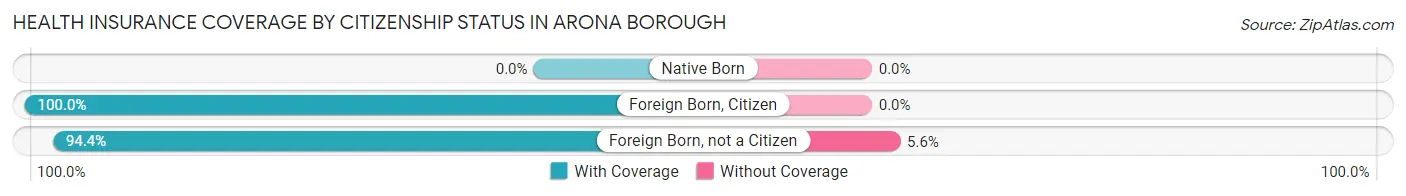 Health Insurance Coverage by Citizenship Status in Arona borough