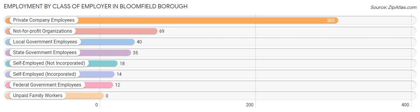 Employment by Class of Employer in Bloomfield borough