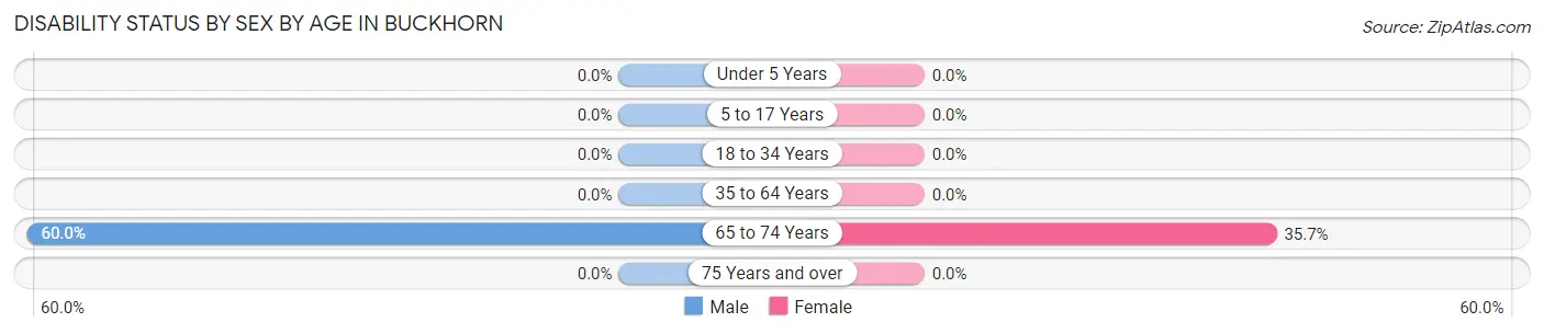 Disability Status by Sex by Age in Buckhorn