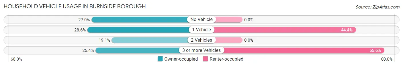 Household Vehicle Usage in Burnside borough
