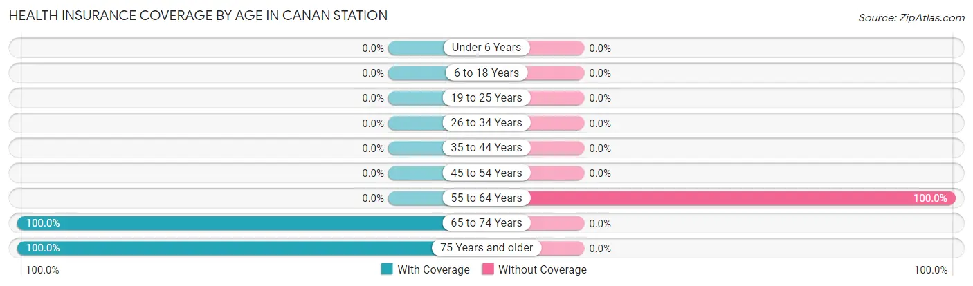 Health Insurance Coverage by Age in Canan Station