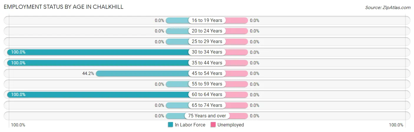 Employment Status by Age in Chalkhill