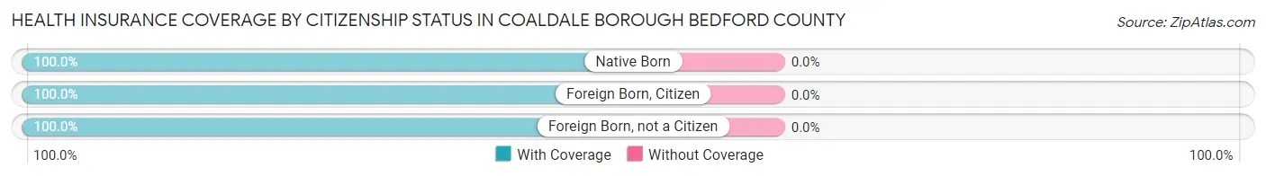 Health Insurance Coverage by Citizenship Status in Coaldale borough Bedford County