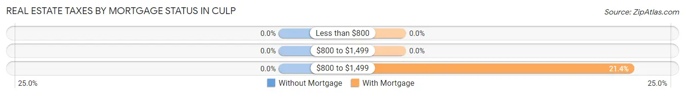 Real Estate Taxes by Mortgage Status in Culp