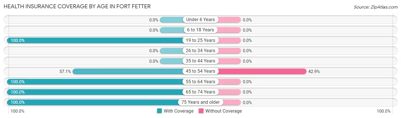 Health Insurance Coverage by Age in Fort Fetter