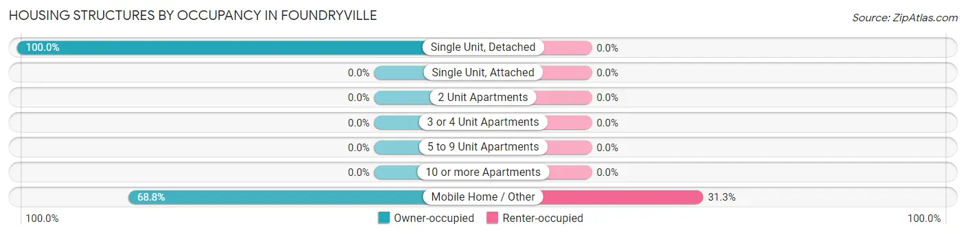 Housing Structures by Occupancy in Foundryville