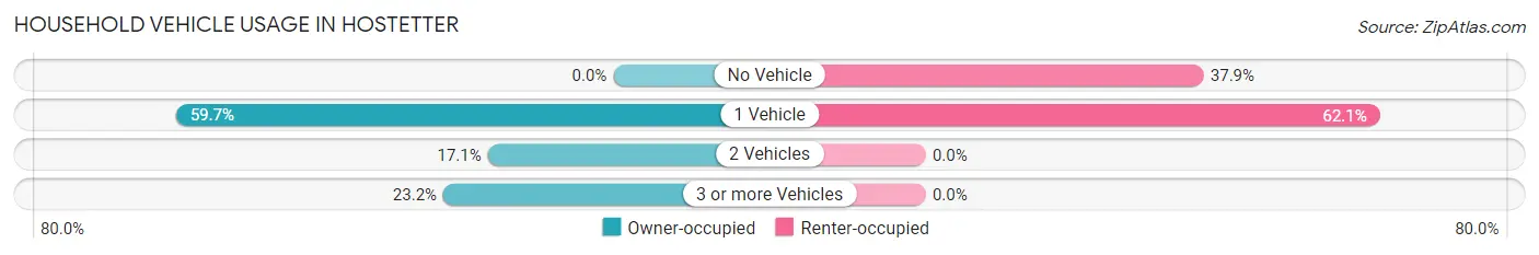 Household Vehicle Usage in Hostetter