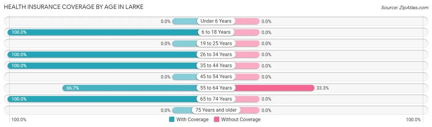 Health Insurance Coverage by Age in Larke