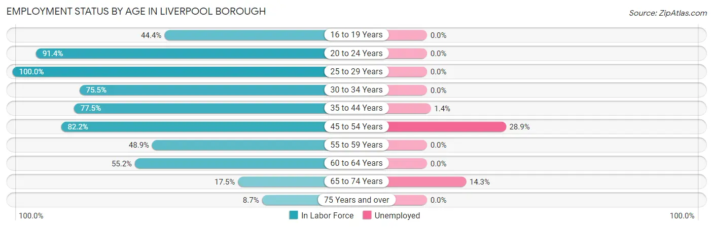Employment Status by Age in Liverpool borough