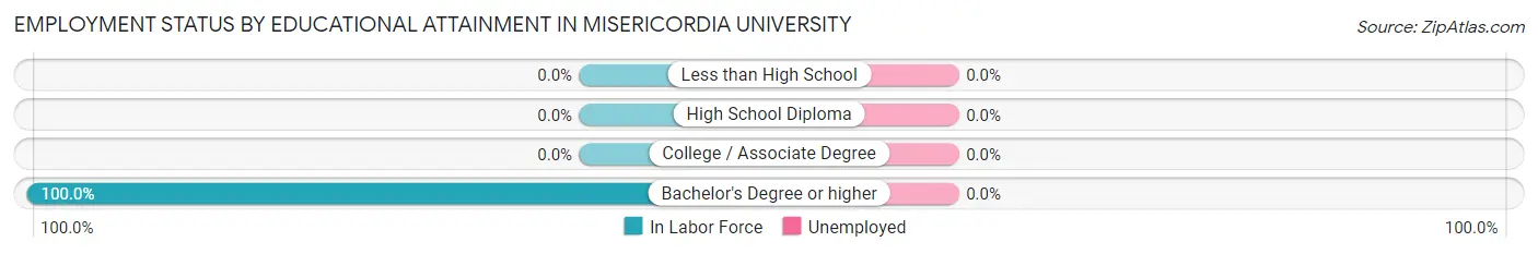 Employment Status by Educational Attainment in Misericordia University
