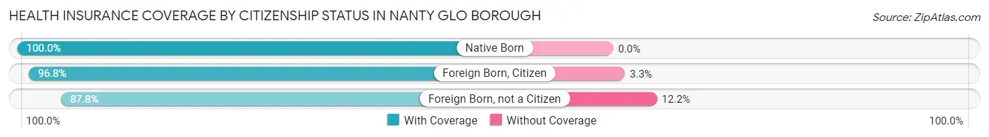 Health Insurance Coverage by Citizenship Status in Nanty Glo borough