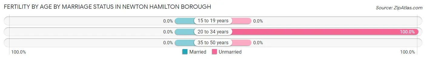 Female Fertility by Age by Marriage Status in Newton Hamilton borough