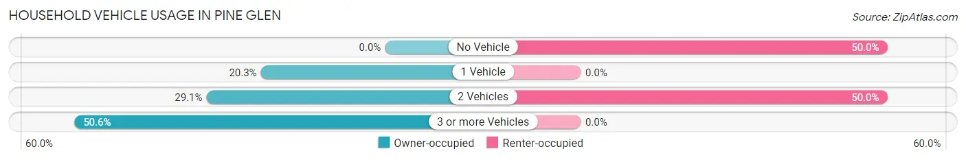 Household Vehicle Usage in Pine Glen